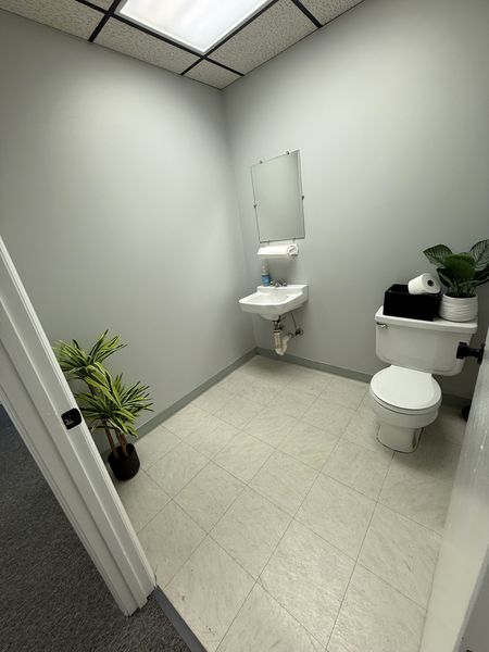 Private restroom inside the suite